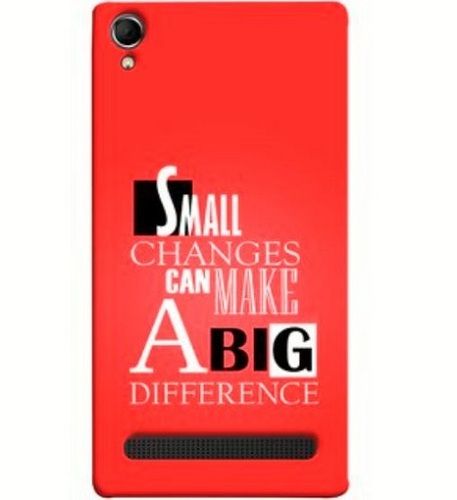 Red Rectangular Printed Hard Case Back Cover For Aqua Power Plus Phone