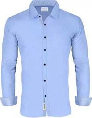 Men Full Sleeve Skin Friendly Plain Casual Wear Shirt