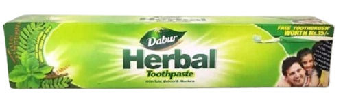 100 Gram Packed Strengthen Teeth And Gums Mint Herbal Toothpaste