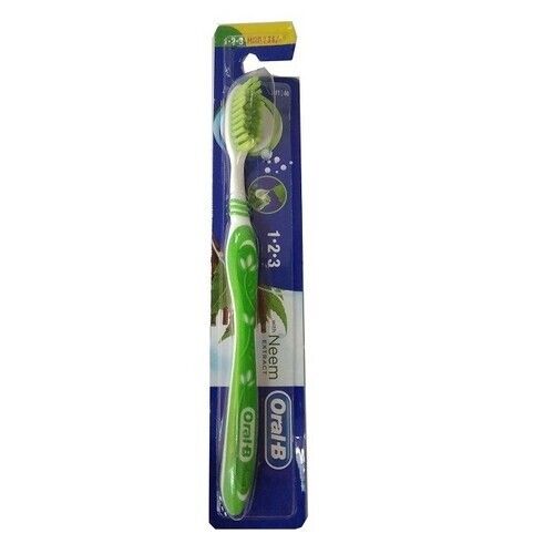 Brown 8 Inches, Herbs Infused Bristles With Neem Clove And Tulsi Extracts Oral-B Toothbrush