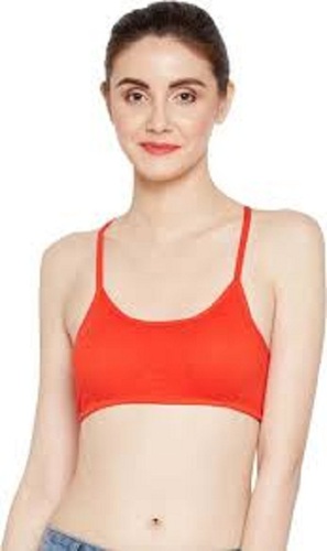 महिलाओं के लिए पर्यावरण के अनुकूल हाइपोएलर्जेनिक और हवा पार होने योग्य प्लेन डाइड सॉफ्ट कॉटन ब्रा