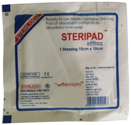 10x10 Cm Absorb Exudate Sterile Dressing Cotton Combine Hospital Surgical Pad