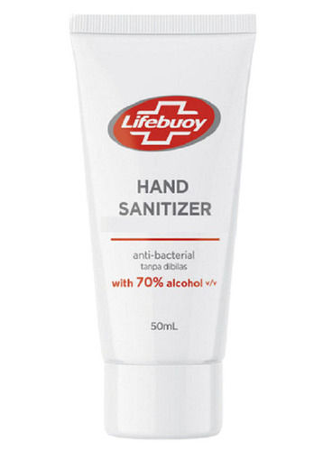 50 Ml Antibacterial Alcohol Based Formula Hand Sanitizer Gel For Kills 99.9% Germs