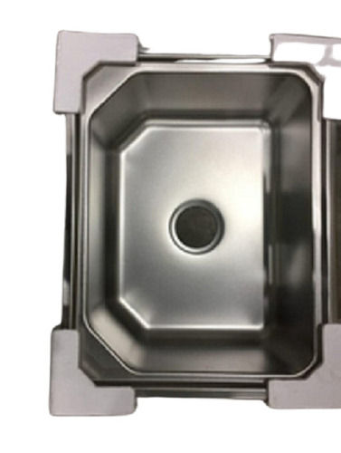 Square Shape and Silver Color Stainless Steel Kitchen Sink