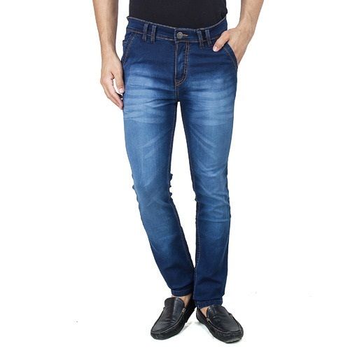 Blue Regular Wear Comfortable And Stretchable Slim Fit Denim Jeans For Boys