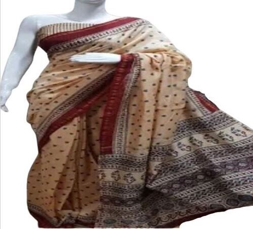 Casual Wear Comfortable And Washable Printed Pattern Designer Cotton Saree