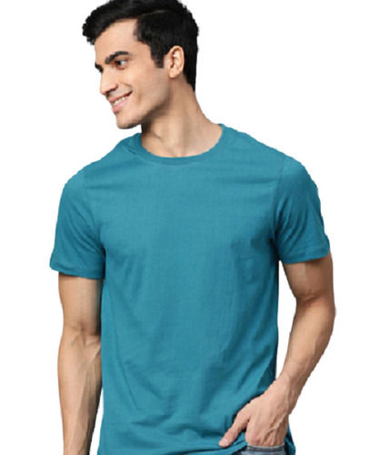 Breathable And Comfortable Short Sleeves O Neck Casual Wear Plain T Shirt