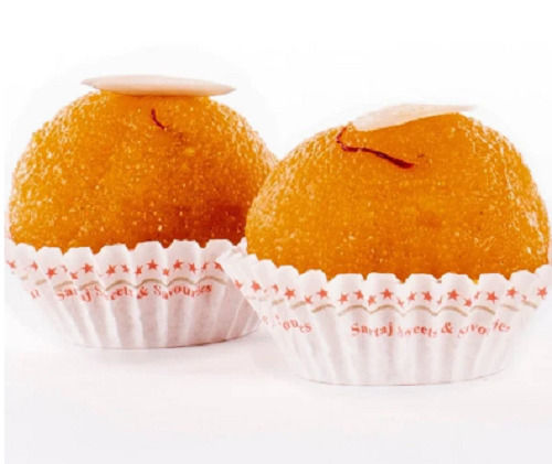 Delicious And Soft Round Sweet Motichoor Laddu  Carbohydrate: 16 Grams (G)