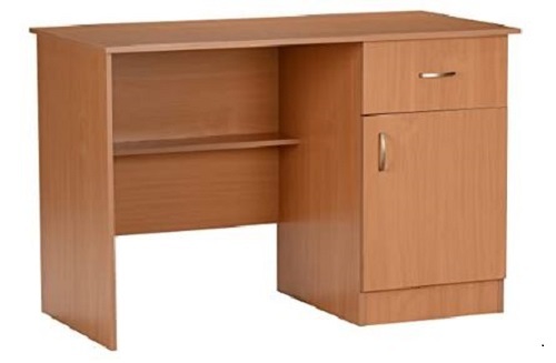 Polished Solid Wood Rectangular Computer Table - 120x60x80 cm, 30 kg, Termite-Proof, Easy to Clean, Durable Design