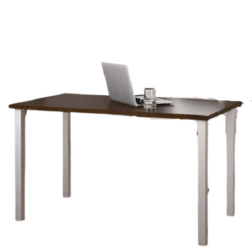 Brown Color Polished Finished Wooden And Iron Rectangular Office Table