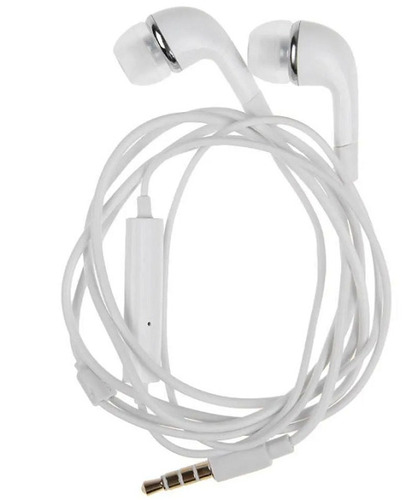 सफ़ेद 1.2 मीटर लंबा 3.5 Mm जैक रबर और प्लास्टिक बॉडी माइक्रोफ़ोन वायर्ड ईयरफ़ोन के साथ