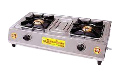 Silver High Design Gas Stove Without Icr 2 Burner 