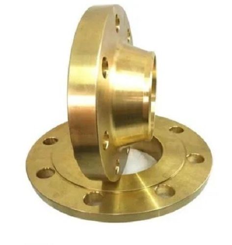 Yellow 15 Mm Thick 8 Bore Industrial Grade Brass Ring Joint Flange