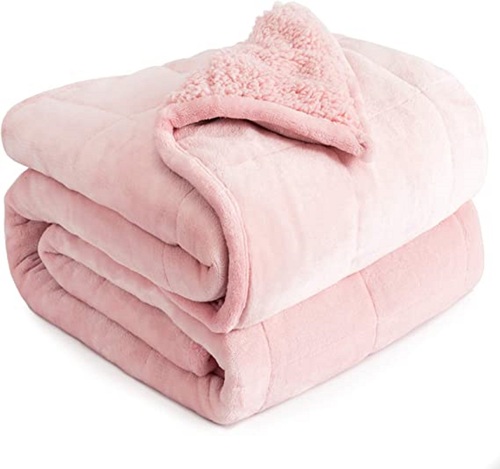 Highly Effective Long Lasting Soft Smooth And Fluffy Plain Pink Woolen Blanket 