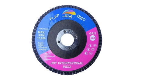 Common 4 Inch Roll Woven Bonding And Durable Round Abrasive Flap Disc, 100 X 16 Mm