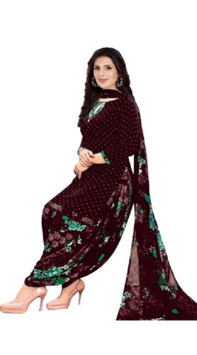 Multicolor Full Sleeves Floral Printed Soft Cotton Salwar Suit With Dupatta For Women