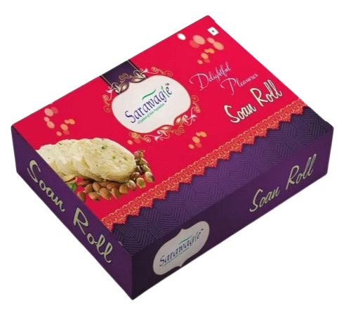 400 ग्राम मीठा और स्वादिष्ट स्वाद A-ग्रेड इलाइची सोन पापड़ी ग्रेड: A