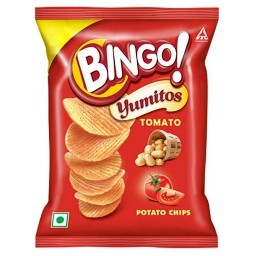 Rich In Carbohydrate Crispy And Crunchy Salty Baked Tomato Flavored Chip