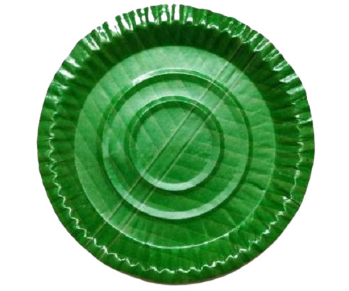 इवेंट्स और पार्टियों के लिए ग्रीन इको फ्रेंडली राउंड डिस्पोजेबल पेपर प्लेट