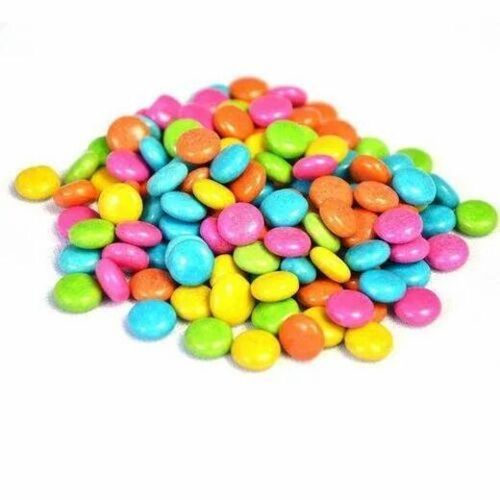 Sweet And Delicious Solid Round Colorful Chocolate Gems Fat Contains (%): 5 Percentage ( % )