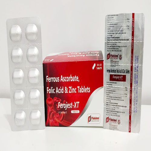 Servo Drive Ferojest-Xt Ferrous Ascorbate, Folic Acid And Zinc Tablets, 10X10 Alu Alu Pack