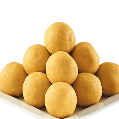 Food Grade Soft And Delicious Round Sweet Besan Laddu