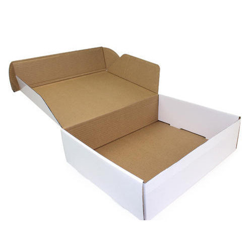 White 11 X 5 X 5 Inches Plain Paperboard Rectangular Shoe Packaging Box