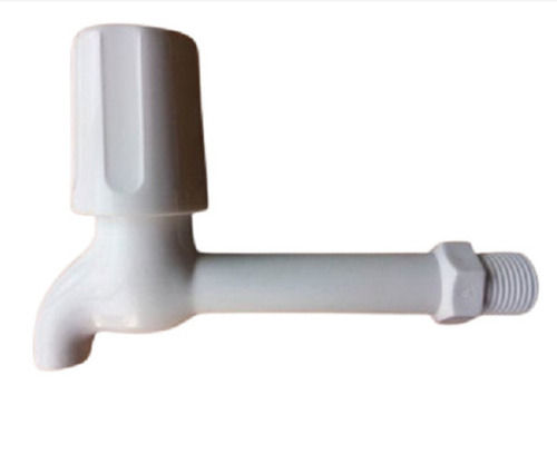 15 MM Leakproof Round White Plastic Water Tap For Bathroom Fitting