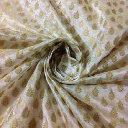 Beautiful Light Weight Breathable Printed Chanderi Fabric For Garment Industry 