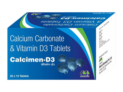 Calcium Carbonate And Vitamin D3 Tablets (20x15 Tablets)