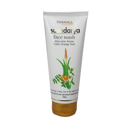 Spotless Glowing Skin Pearls And Vit B3 Patanjali Herbal Saundarya Face Wash