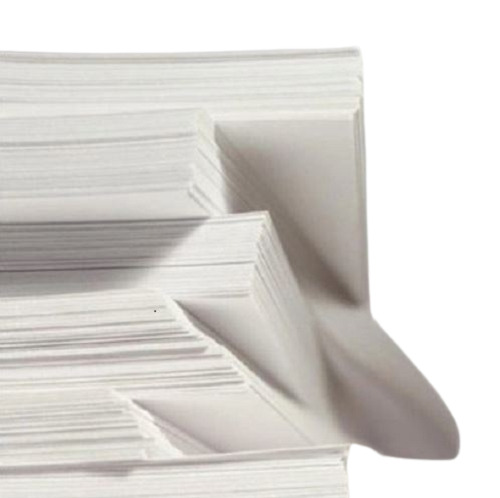 White Paper - 120 GSM 21x24cm Rectangular Size | 100% Pure Wood Pulp Lightweight Moisture Resistant Eco-Friendly Biodegradable Soft Texture