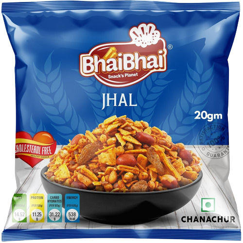 Ready To Eat Indian Snacks Hot And Spicy Bhaibhai Jhal Mixture Namkeen  Application: Industrial