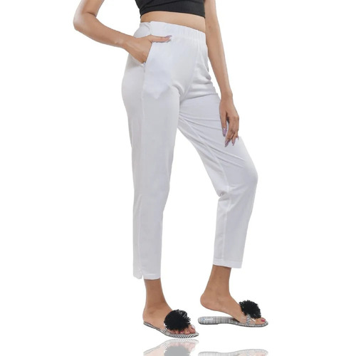 Girlish Ladies Cotton Lycra Pants, Feature : Anti-Wrinkle, Comfortable, Dry  Cleaning, Pattern : Plain at Rs 240 / Pack in Delhi