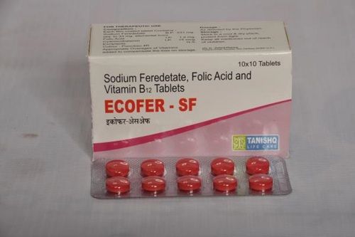 Sodium Feredetate Folic Acid And Vitamin B2 Tablets