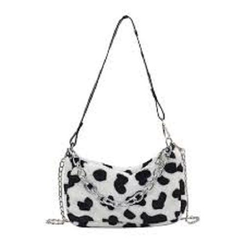 Black and Cream Leopard Print Clutch Bag - Pure Heart Boutique