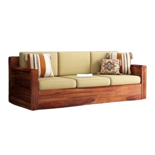 wooden sofa