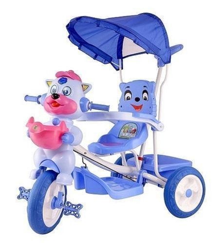 Pedal Operated Moveable Lightweight Plastic Three Wheeler Tricycle For Babies