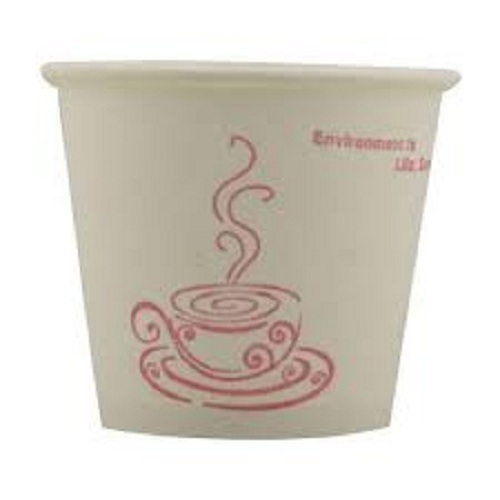 मुद्रित। पर्यावरण के अनुकूल पुनर्नवीनीकरण डिस्पोजेबल सफेद और गुलाबी मुद्रित पेपर कप