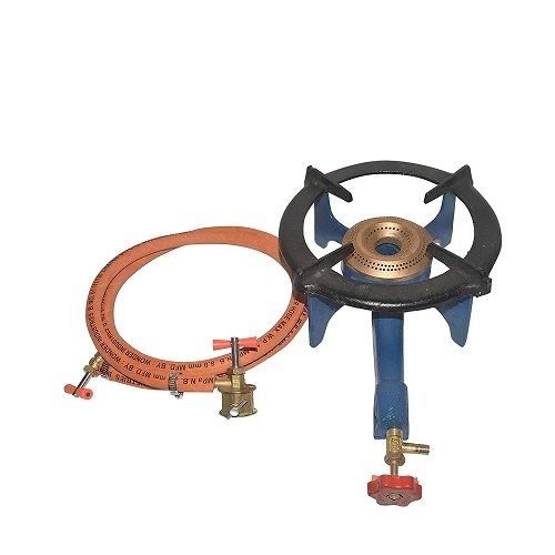 Blue Cast Iron Manual Ignition Commercial Gas Burner