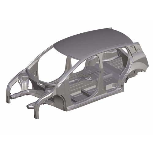 Polished Finish Corrosion Resistant Metal Body Four Wheeler Car Bodies for Automobile Industry