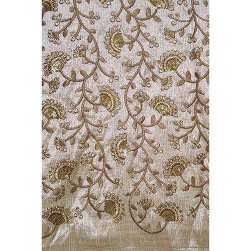 Golden Embroidered Wedding Wear Stylish Printed Designer Sherwani Fabric