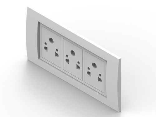 Surge Protection Glossy PVCc Electric Switch Boards