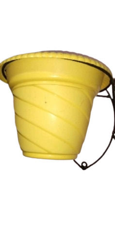 Yellow Waterproof Chemical Resistant Hanging Plastic Pot For Commercial Use