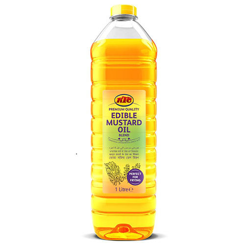 1 Litre Double Filtered Contain Fatty Acids Powerful Aroma Cholesterol-Free Mustard Oil 