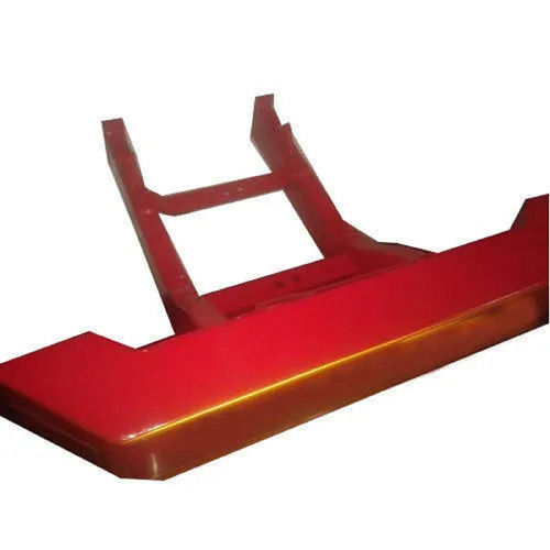 Red Semi Automatic Diesel Painted Glossy Finish Streamlined Tractor Bumper