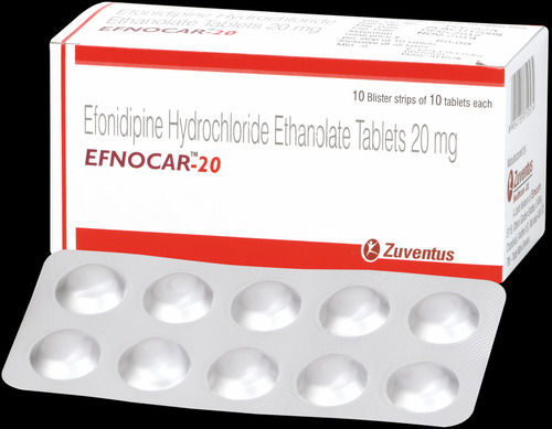 EFNOCAR-20 Efonidipine Hydrochloride Ethanolate 20 MG Tablet, 10x10 Alu Alu