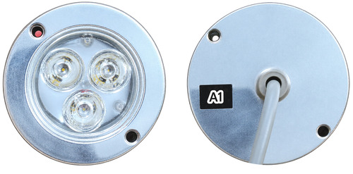 3W Surface Mounted Underwater Pool Light - Aluminium 78x25mm Warm White IP68 230V AC Input RGB Colors Available 1 Year Warranty