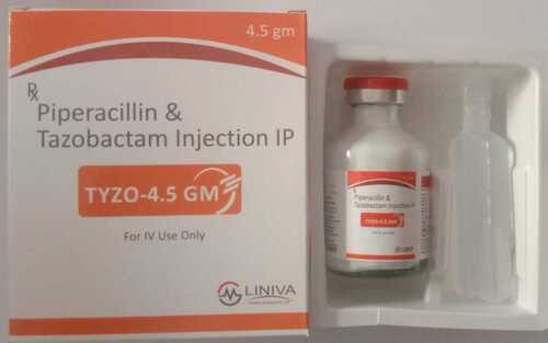 Tyzo-4.5 Gm Piperacilline 4 Gm+Tazobactam 5 Mg जनरल मेडिसिन 