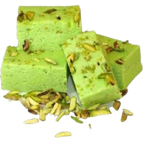 Brown A Grade Small Size Sweet Tasty Green Pista Burfi